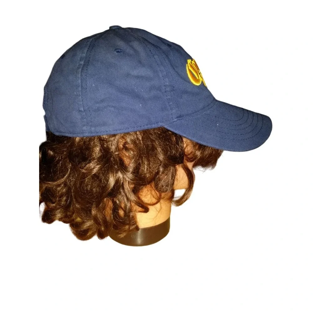 Corona Strapback Baseball Hat Blue‎ Yellow Embroidered Logo Beer Casual